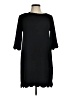 Monteau Solid Black Casual Dress Size M - photo 1