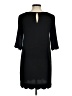 Monteau Solid Black Casual Dress Size M - photo 2