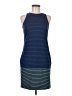 Merona Stripes Blue Casual Dress Size 6 - photo 1