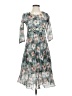 Unbranded Floral Gray Cocktail Dress Size EU 40 / US 10 - photo 1