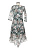Unbranded Floral Gray Cocktail Dress Size EU 40 / US 10 - photo 2