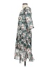 Unbranded Floral Gray Cocktail Dress Size EU 40 / US 10 - photo 5
