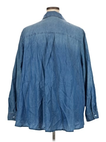 Lane Bryant 3/4 Sleeve Button-Down Shirt (view 2)