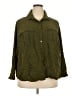 Old Navy Green 3/4 Sleeve Button-Down Shirt Size 2X - photo 1