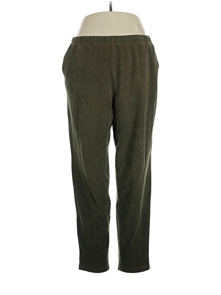 Pre-owned Lands' End Casual Pants In Green
