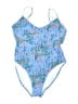 HVN Print Blue One Piece Swimsuit Size XXL - photo 1