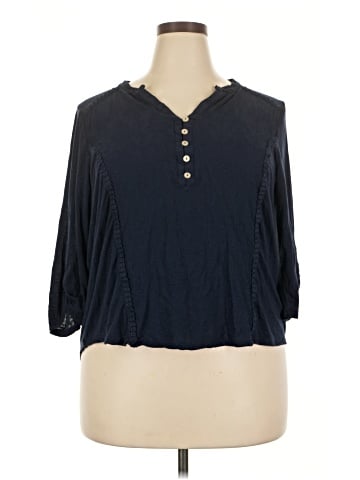 Democracy 3/4 Sleeve Blouse (view 1)