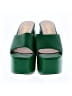 Azalea Wang Color Block Green Sandals Size 7 - photo 2