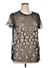 Torrid 100% Nylon Silver Short Sleeve Blouse Size 1X Plus (1) - photo 1