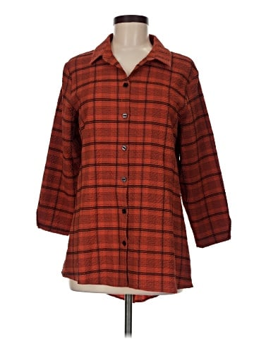 Habitat 3/4 Sleeve Button-Down Shirt (view 1)