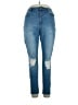 Fashion Nova Hearts Blue Jeans Size XL - photo 1