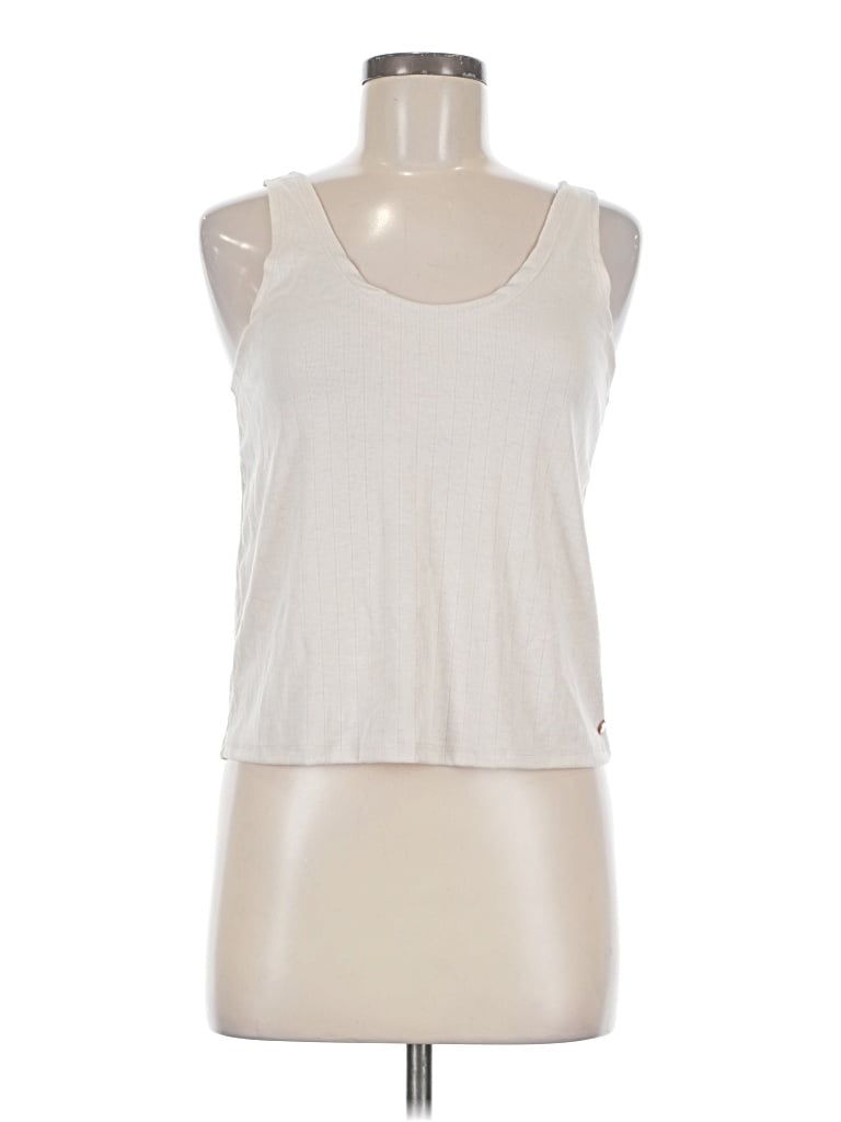 Pre-owned Danskin Tank Top Ivory Halter Neckline Tops