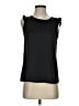 Ann Taylor LOFT 100% Polyester Black Sleeveless Blouse Size XS - photo 1