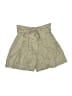 Zara Solid Green Khaki Shorts Size XS - photo 1