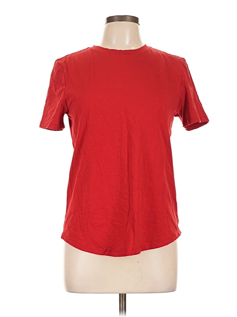 Pre-owned Lululemon Athletica Short Sleeve T-shirt In Red
