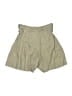 Zara Solid Green Khaki Shorts Size XS - photo 2