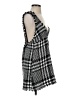 Zara 100% Polyester Houndstooth Black Casual Dress Size XS - photo 4