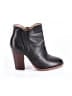 Halogen 100% Leather Black Ankle Boots Size 7 - photo 1