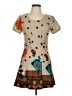 Assorted Brands Print Brown Casual Dress Size 10 - photo 1