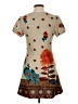 Assorted Brands Print Brown Casual Dress Size 10 - photo 2