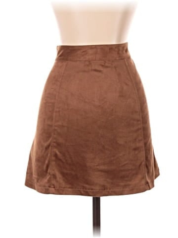 American Eagle Outfitters Faux Leather Skirt (view 2)