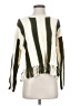 Line & Dot 100% Cotton Stripes Green Pullover Sweater Size S - photo 1
