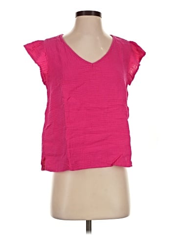 Three Dots Short Sleeve Top (view 1)