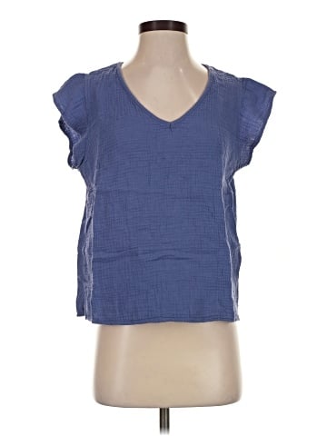 Three Dots Short Sleeve Top (view 1)