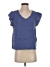 Three Dots 100% Cotton Blue Short Sleeve Top Size S - photo 1