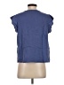 Three Dots 100% Cotton Blue Short Sleeve Top Size S - photo 2