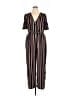 Xhilaration Stripes Black Jumpsuit Size XL - photo 1