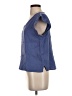 Three Dots 100% Cotton Blue Short Sleeve Top Size S - photo 5