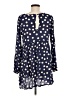 Roxy 100% Viscose Polka Dots Blue Casual Dress Size M - photo 2