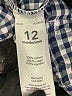 Carter's 100% Cotton Checkered-gingham Teal Long Sleeve Onesie 9-12 MO / 12 MO - photo 4