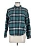 Pendleton 100% Cotton Plaid Teal Long Sleeve Button-Down Shirt Size M - photo 1