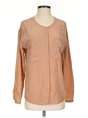 Everlane Long Sleeve Silk Top (view 1)