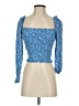 Reformation 100% Viscose Blue 3/4 Sleeve Blouse Size XS - photo 1