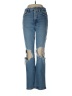 Good American Hearts Blue Jeans Size 6 - photo 1