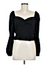 B.O.G Collective 100% Polyester Black Long Sleeve Blouse Size M - photo 1