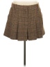 MNG Plaid Brown Casual Skirt Size S - photo 1