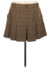 MNG Plaid Brown Casual Skirt Size S - photo 2