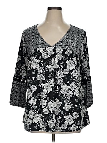 Studio Works 3/4 Sleeve Blouse (view 1)