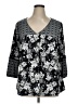 Studio Works Black 3/4 Sleeve Blouse Size XL - photo 1