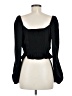 B.O.G Collective 100% Polyester Black Long Sleeve Blouse Size M - photo 2