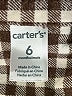 Carter's 100% Cotton Checkered-gingham Green Short Sleeve Button-Down Shirt 3-6 MO / 6 MO - photo 3