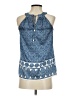 The Limited 100% Polyester Blue Sleeveless Blouse Size XS - photo 2