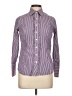 Lands' End 100% Baumwolle Stripes Purple Long Sleeve Button-Down Shirt Size 10 (petite) - photo 1