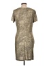 dalia Metallic Tan Casual Dress Size 12 - photo 2