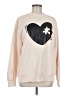 Assorted Brands Hearts Tan Sweatshirt Size M - photo 1