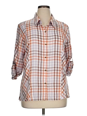 CAbi 3/4 Sleeve Button-Down Shirt (view 1)